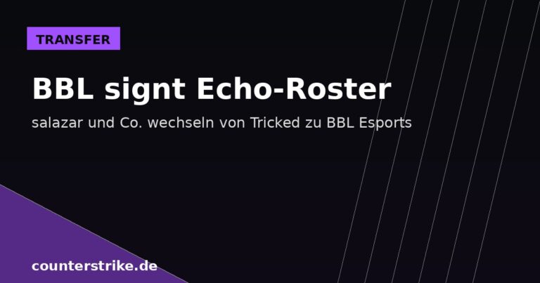 BBL Esports CS2 Team Signing des Echo Rosters