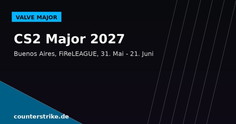 Ankündigung des CS2 Major 2027 in Buenos Aires Argentinien