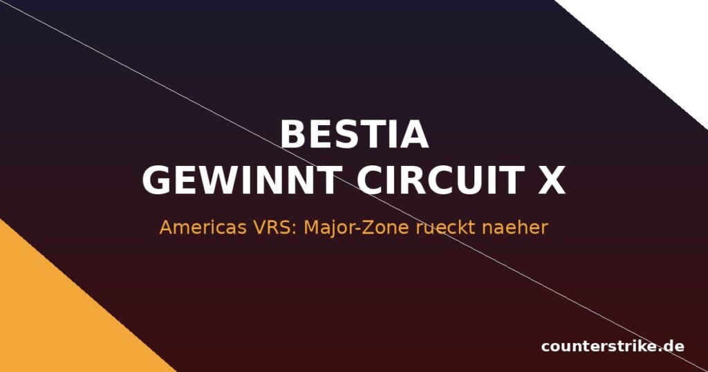 Grafik zur News: BESTIA gewinnt die Circuit X Curitiba und rueckt in den Americas VRS an die Major-Zone heran
