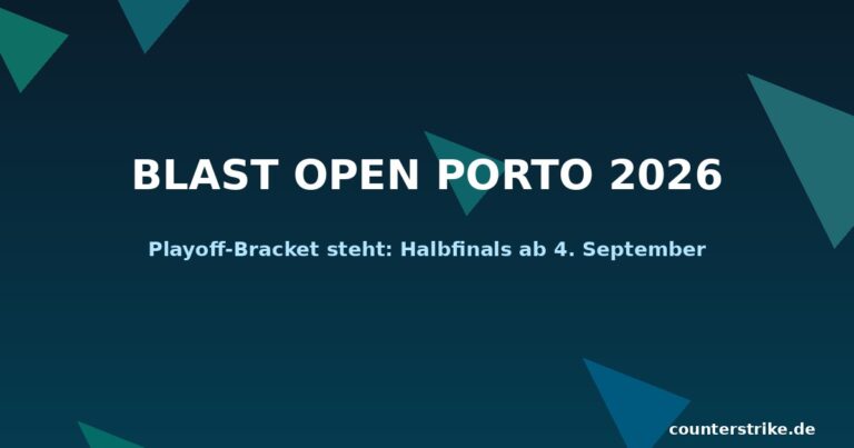 BLAST Open Porto 2026 Playoff-Bracket Grafik