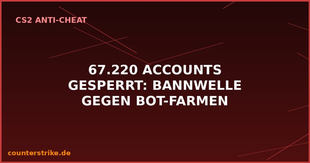 CS2 Bannwelle August 2026 gegen Bot-Farmen Symbolbild