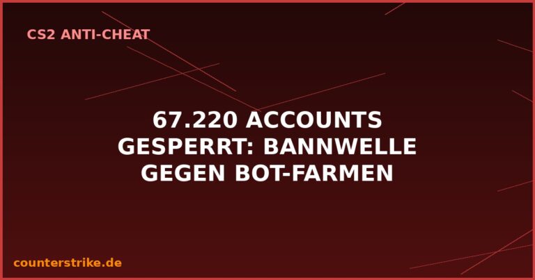 CS2 Bannwelle August 2026 gegen Bot-Farmen Symbolbild