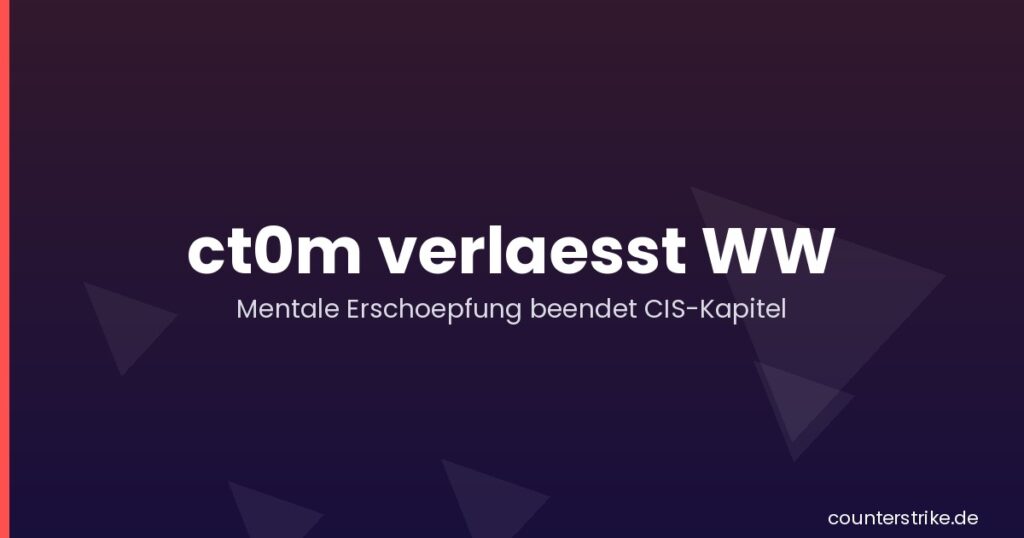 Grafik zum Abgang von ct0m bei WW wegen mentaler Erschoepfung