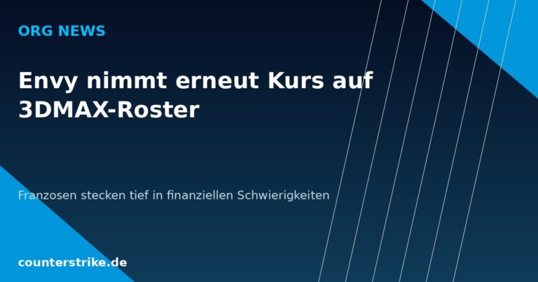 Grafik zur Meldung ueber Envys Interesse an einer Uebernahme des 3DMAX-Rosters auf counterstrike.de