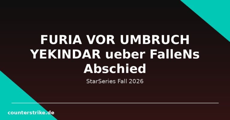 YEKINDAR über FalleNs Rücktritt: FURIA sucht nach Antworten
