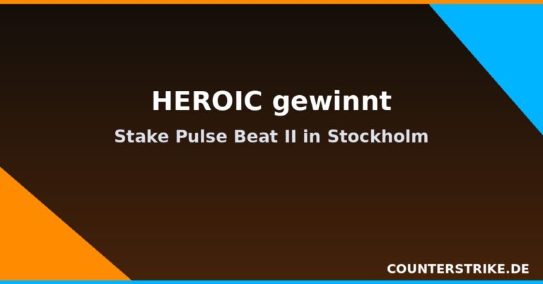 HEROIC Spieler feiern den Turniersieg bei der Stake Pulse Beat II in Stockholm