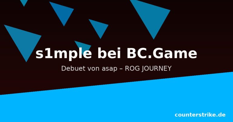 BC.Game Roster mit s1mple und Neuzugang asap vor dem ROG JOURNEY Autumn 2026 auf rot-blauem CS2-Grafikhintergrund