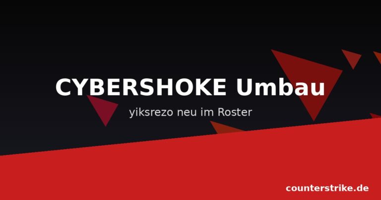 CYBERSHOKE Teamlogo-Platzhalter mit Schriftzug yiksrezo auf dunklem CS2-Grafikhintergrund