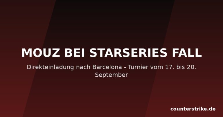 Grafik zu MOUZ bei der StarLadder StarSeries Fall in Barcelona