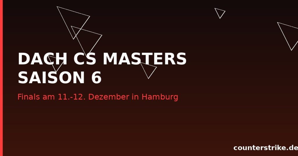 Grafik zu den Finals der DACH CS Masters Season 6 in Hamburg, CS2 Esports Motiv