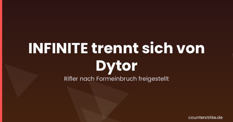 Grafik zur Trennung von INFINITE und Rifler Dytor