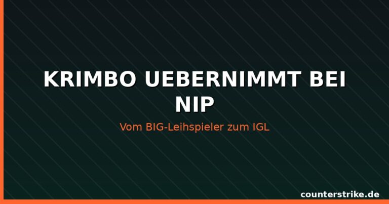 Krimbo uebernimmt als IGL bei Ninjas in Pyjamas nach BIG-Leihe