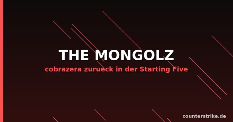 The MongolZ Logo-freie Grafik zu cobrazeras Rückkehr in die Starting Five vor FISSURE Playground 3
