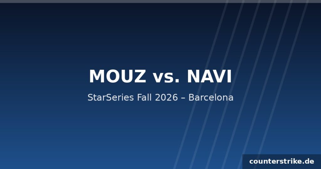MOUZ gegen NAVI bei der StarSeries Fall 2026 in Barcelona