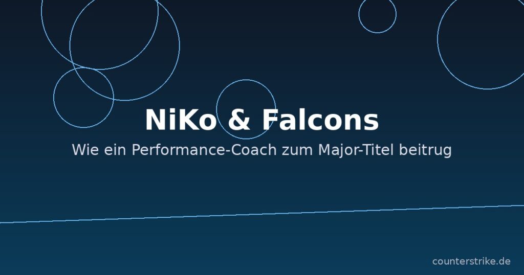 NiKo und Team Falcons, Grafik zum Performance-Coach Lars Robl, counterstrike.de