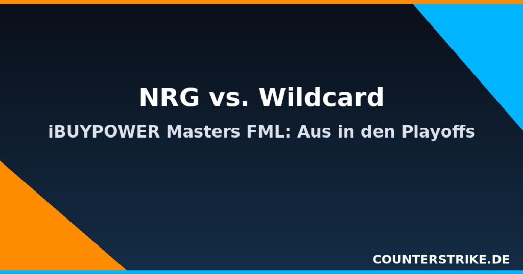 Team-Logo-Grafik NRG gegen Wildcard beim CS2-Turnier iBUYPOWER Masters FML