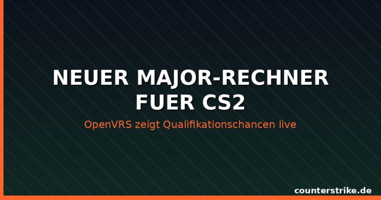 OpenVRS Tool zeigt CS2 Major Qualifikationschancen fuer Teams wie BIG und MOUZ