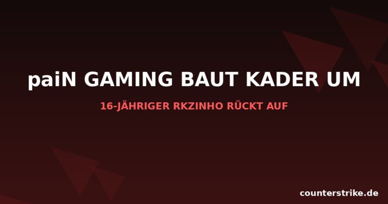 paiN Gaming baut den Kader um und befördert Rkzinho aus der Akademie