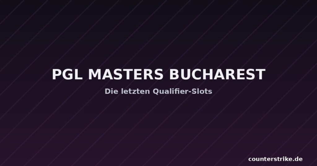 Grafik zu den letzten Qualifikanten fuer PGL Masters Bucharest 2026