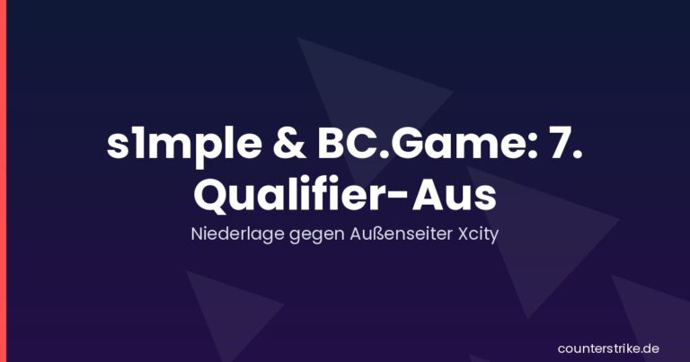 Grafik zur siebten Qualifikationsniederlage von s1mple und BC.Game