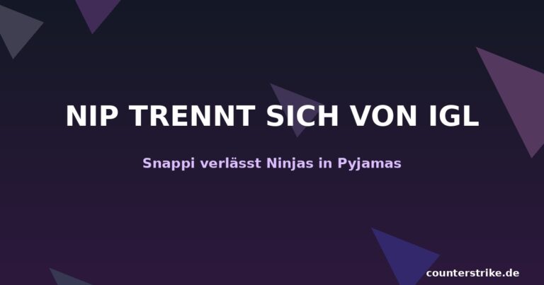 Snappi verlässt NIP als IGL – CS2 Team-Wechsel Grafik