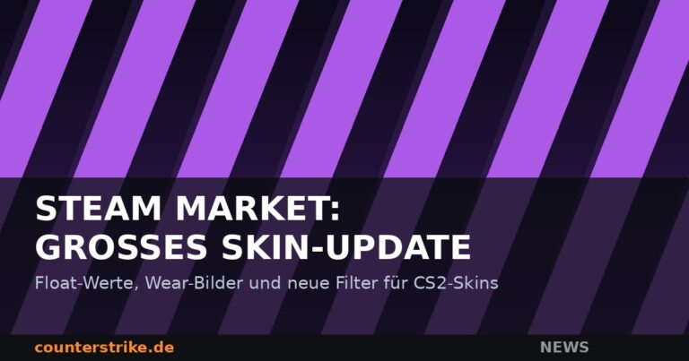 Grafik zum Steam Community Market Update fuer CS2-Skins mit Float-Werten