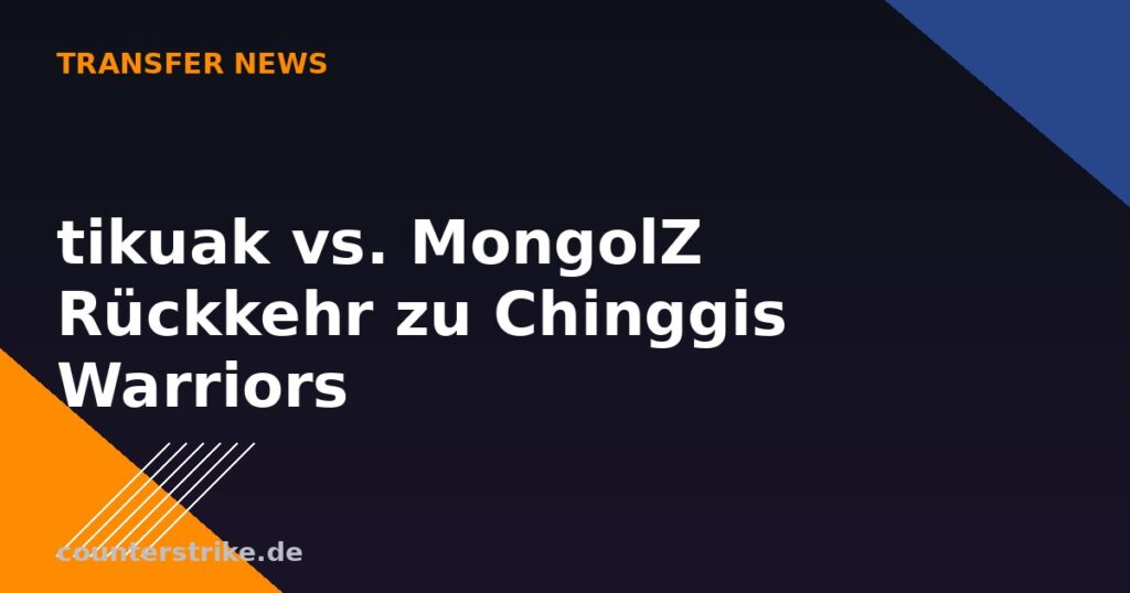 tikuak kehrt von The MongolZ zu Chinggis Warriors zurück