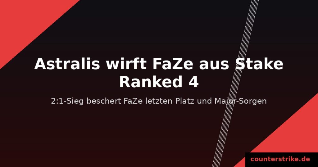 Astralis besiegt FaZe bei Stake Ranked Episode 4, Grafik counterstrike.de