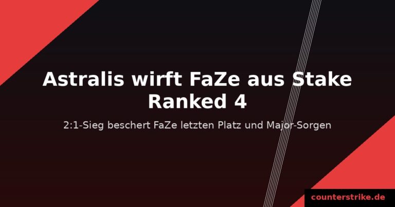 Astralis besiegt FaZe bei Stake Ranked Episode 4, Grafik counterstrike.de