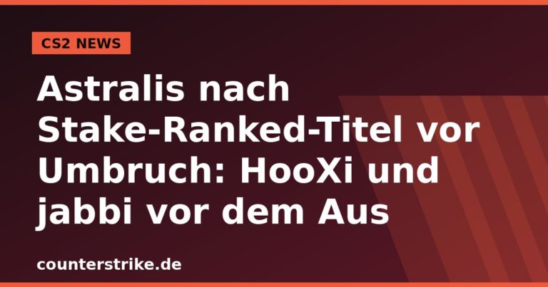 Symbolgrafik zum moeglichen Astralis-Kaderumbruch mit HooXi, jabbi und Neuzugang siuhy