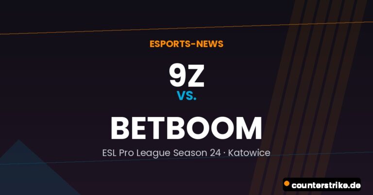 Grafik zum CS2-Match 9z gegen BETBOOM bei der ESL Pro League Season 24 in Katowice