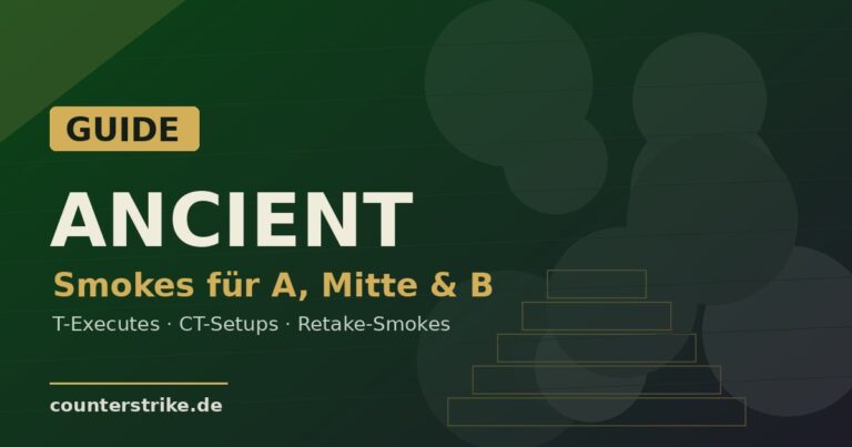 Beitragsbild: CS2 Ancient Smokes Guide für A, Mitte und B auf counterstrike.de