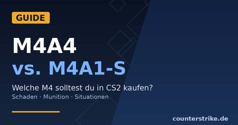 Beitragsbild: CS2 Guide M4A4 vs. M4A1-S – welche M4 solltest du kaufen?