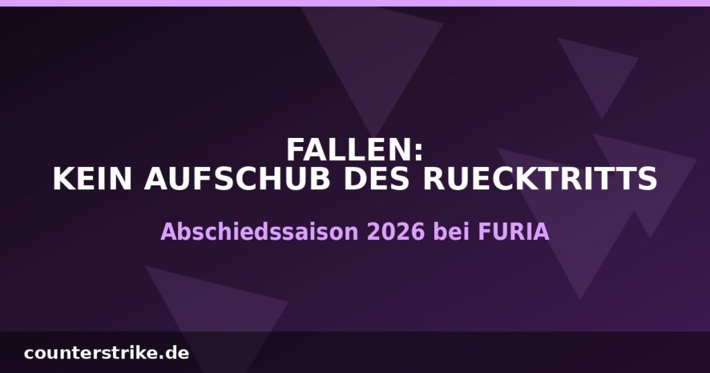 Grafik zu FalleNs Ankündigung, seinen Rücktritt zum Ende der Saison 2026 nicht zu verschieben