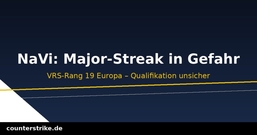 Grafik zu Natus Vincere und der drohend verpassten CS2-Major-Qualifikation