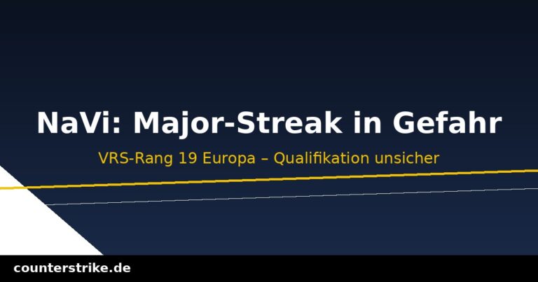 Grafik zu Natus Vincere und der drohend verpassten CS2-Major-Qualifikation