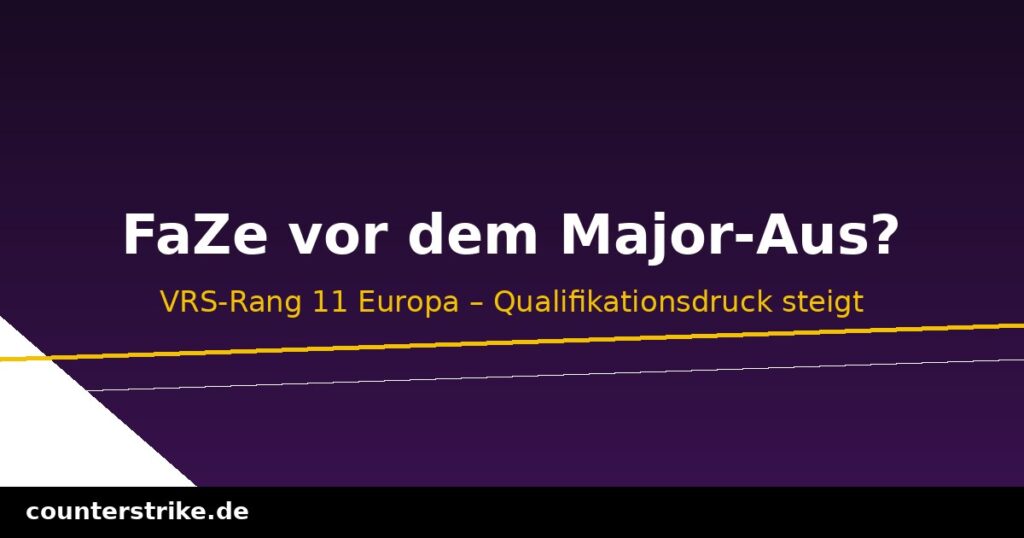 Grafik zu FaZe Clan und der CS2-Major-Qualifikationskrise