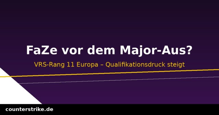 Grafik zu FaZe Clan und der CS2-Major-Qualifikationskrise