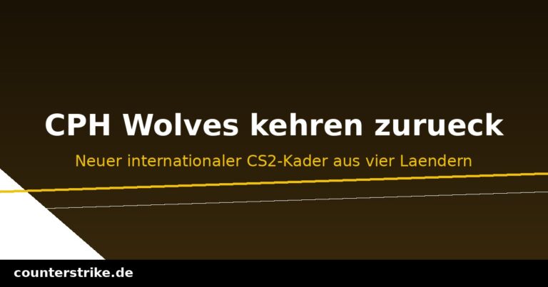Grafik zum CS2-Comeback von CPH Wolves mit neuem Kader