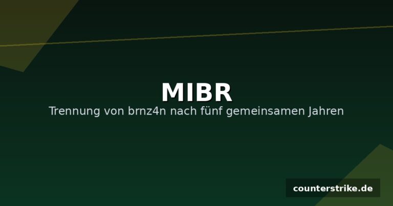 Grafik mit dem MIBR-Schriftzug zur Trennung von brnz4n