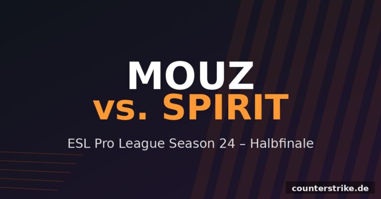 MOUZ gegen Spirit im Halbfinale der ESL Pro League Season 24