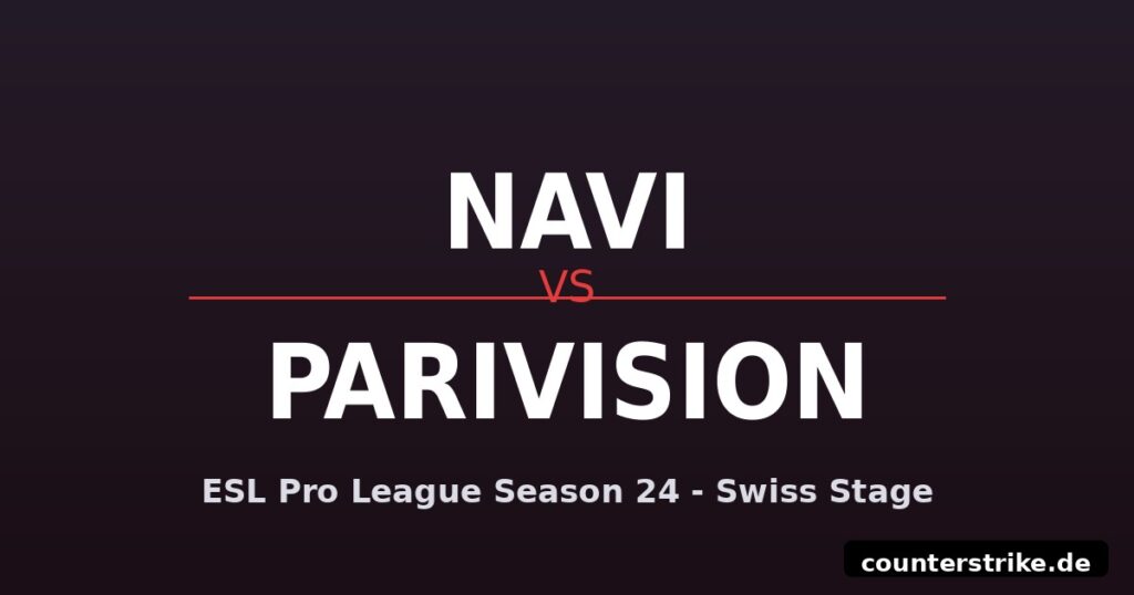 Grafik mit NAVI gegen PARIVISION zur ESL Pro League Swiss Stage
