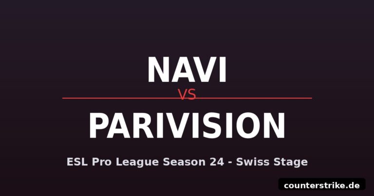Grafik mit NAVI gegen PARIVISION zur ESL Pro League Swiss Stage