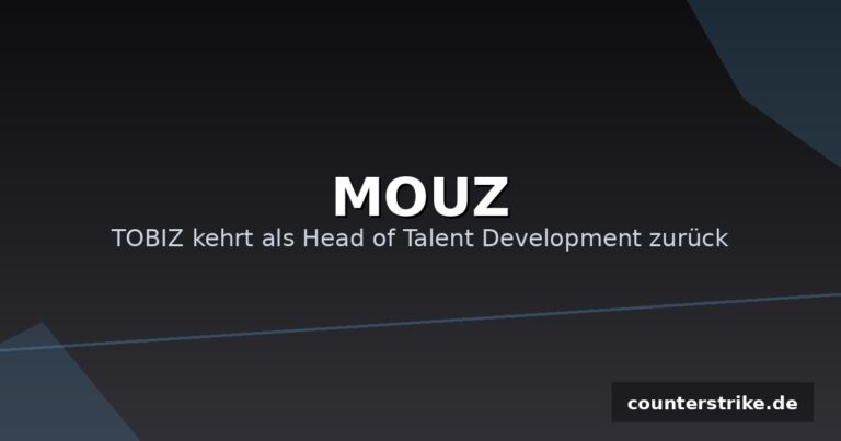 Grafik mit dem MOUZ-Schriftzug zur Rückkehr von TOBIZ