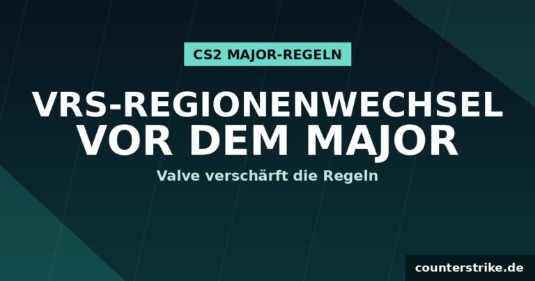 Illustration zu Valves neuer VRS-Regel für Regionenwechsel vor dem CS2-Major